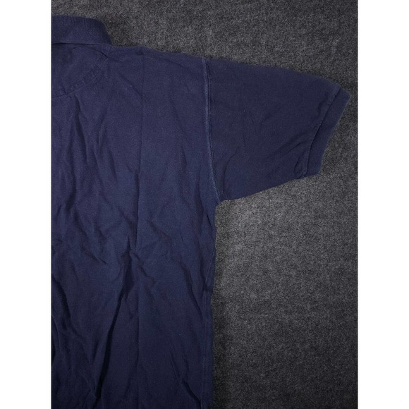 DB Basics Shirt Mens Medium‎ M Button Polo Collared Regular Fit Cotton Blue - Picture 10 of 11